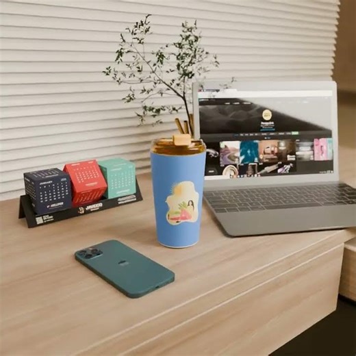 520ml/16OZ double wall insulated coffee cup with flip lid C003