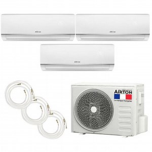 Climatiseur reversible tri-split AIRTON - A Poser Soi-meme - 2500W - 3500W - ReadyClim 3x4M