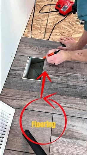 Perfect Floor Vent Cutout Hack Using LVP | Clean & Precise Air Register Installation Tutorial.