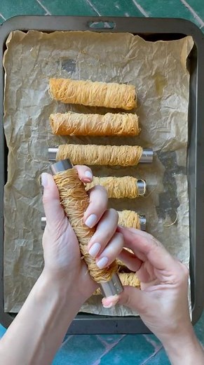 How to make Kataifi Pastry Ice Cream Cigars