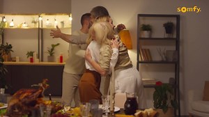 Impress your guests, virtually or in person, with smart shades that lower on command. | Somfy