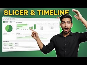 Slicer and Timeline in Excel | Interactive Dashboards Made Easy (Beginner to Advanced).
