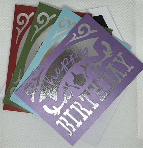 Birthday-happy Birthday-birthday Card Set of 4 - Etsy