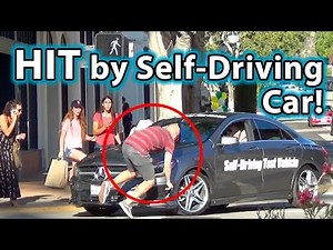 Self-Driving Vehicle HITS Pedestrian!!
