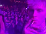Machine Gun Kelly makes it known he's started smoking again amid Megan split