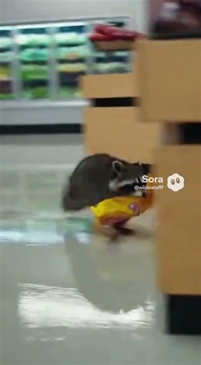 Buddy just wanted a late night snack 🤣🦝