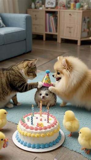 Hedgehog’s Birthday Party 🎂 A Surprise from Friends! 🦔💖