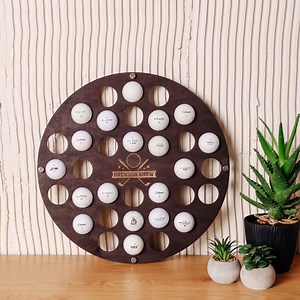 Personalised Golf Ball Holder, Golf Ball Holder Wall, Golf Ball Wall Display, Golf Ball Collector, Golf Ball Storage,golf Ball Display Shelf - Etsy