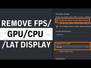 How to Remove FPS/GPU/CPU/LAT Display from Top Right of Screen
