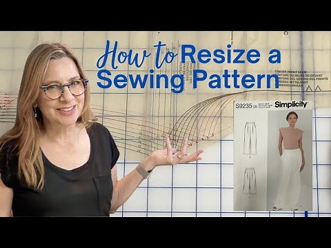 How to Resize and Preserve a Sewing Pattern - S9235