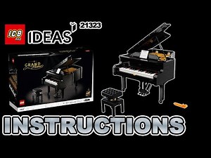 LEGO Ideas Grand Piano 21323 – 4K Build Instructions Slideshow