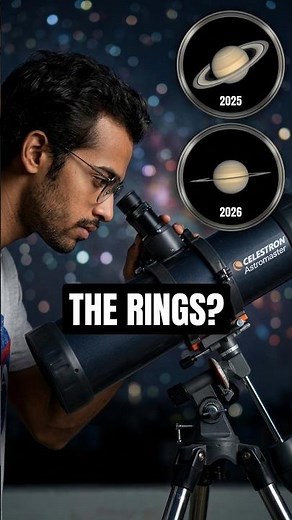 Saturn Ring Comparison 2025 vs 2026 Saturn Through My Celestron Astromaster 114eq Telescope #saturn