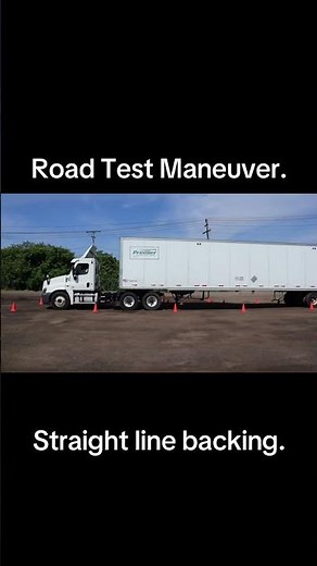 CDL Road test maneuvers: STRAIGHT LINE BACKING