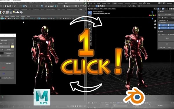 iBlender中文版插件Baya 教程Blender Maya 转换器（附加组件）更新 01Blender