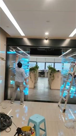 The sliding doors have been installed one after another, and the quality is excellent. #ledscreen