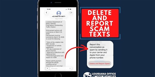 Authorities warn of ‘Louisiana Department of Motor Vehicles’ scam