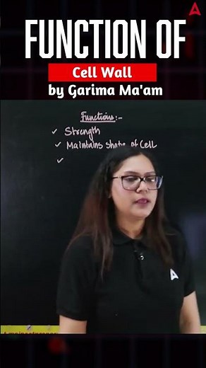 Functions of Cell Wall Explained by Garima Goel Ma'am for NEET 2026