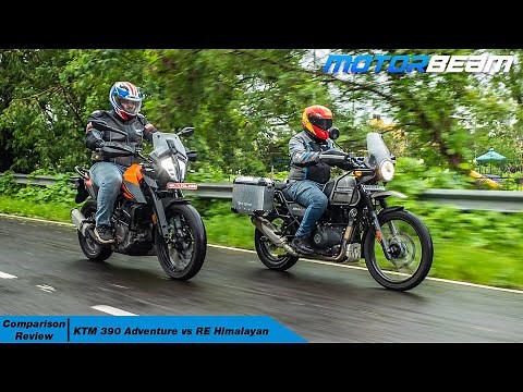 KTM 390 Adventure vs RE Himalayan - The Right Adventure To Buy? | MotorBeam