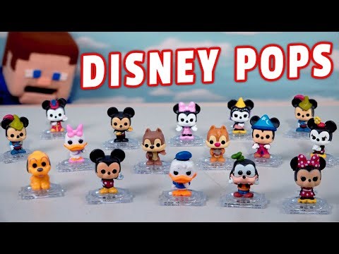 DIsney Mickey Mouse Funko Itty Bitty Pop Figures Set Unboxing
