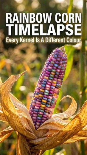 Every Kernel Is A Different Colour — Glass Gem Corn Seed To Harvest Timelapse