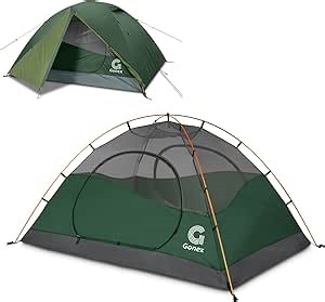 Gonex Lightweight 4 Person Camping Tent , Waterproof Family Tent, 3 Season Double Layer Dome Tent with Aluminum poles, Easy Set-Up