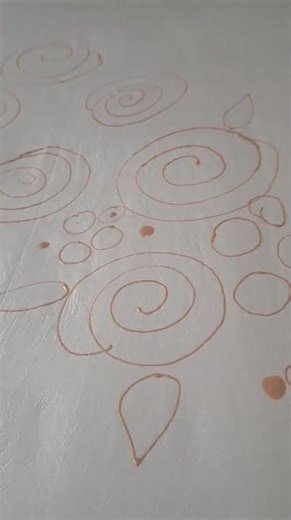 Silk painting!! Abstract roses and bubbles !