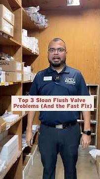 Plumbers - Here’s the top 3 Sloan Flush Valve Problems how to fix ApexSupplyco.com/collections/sloan