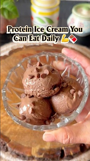 High Protein Chocolate Ice Cream 🍨💪 | No Sugar, No Cream!