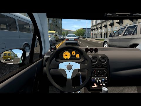Daewoo Matiz Tuning - City Car Driving [Steering Wheel Game Play]