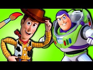 Toy Story 4 Woody | How To Coloring Page Painting & Drawing for Kids