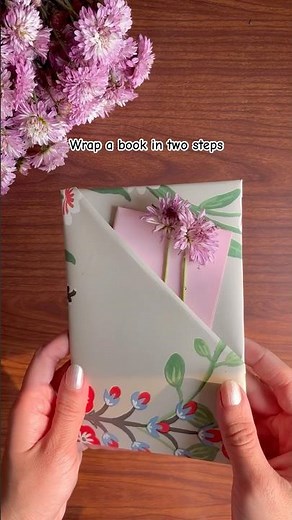 Easy book gift wrapping idea Diy #giftwrapping #giftwrappingideas #giftwrappingtutorial