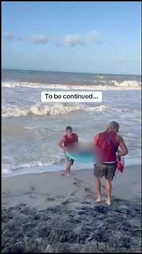 Rescue at The Beach By Lifeguards During High Waves Season