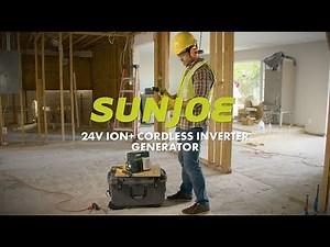24V-300WI - Sun Joe Cordless Hot-Swap Powered Inverter Generator Power Station - Live Demo