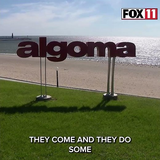 Cruise ship docks in Algoma, Wisconsin