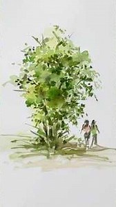 Capturing Serenity: Village Nature in Watercolour Art