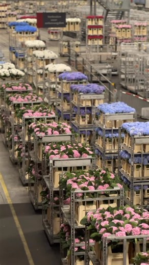 Florette on Instagram: "A behind the scenes from the worlds largest flower auction is Aalsmeer, Holland! An insight into the journey your flowers take! @royalfloraholland #Aalsmeer #FlowerAuction #WorldOfFlowers #DutchFlowers #BehindTheBlooms #FlowerJourney #FromFarmToVase #FlowerMarket"