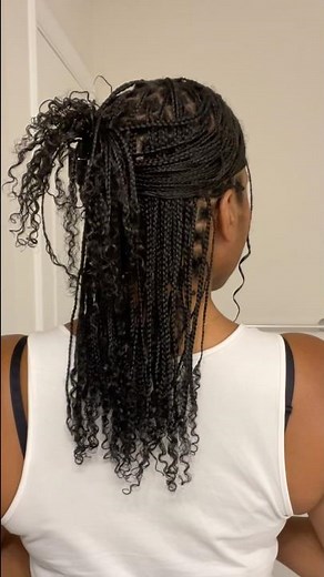 Mini braids on Natural Hair | Black Girl Length Retention Routine