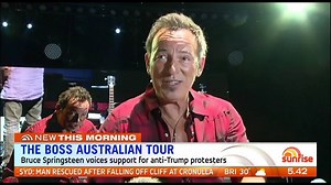 46K views · 165 reactions | American rock legend Bruce Springsteen has sent a message of support to anti-trump protesters. | Sunrise | Facebook