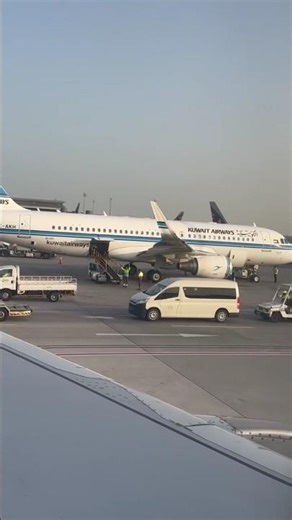 Amazing Window View Kuwait Airlines & Global Jets at Airport | Kuwait Plane & International Flights