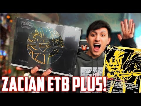 ZACIAN ELITE TRAINER BOX PLUS OPENING! CRAZY GOLD ZACIAN V! (PREMIUM Sword and Shield ETB PLUS)