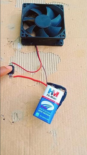 Shocking Fan Experiment! Battery Spins Instead of Fan | @Powerfixpro #shorts #youtubeshorts #batary
