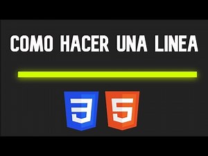 👉 como Hacer una LINEA en HTML y CSS😱