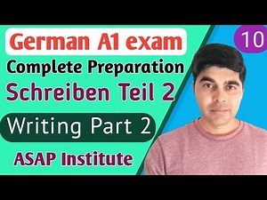🔟 Goethe A1 Writing Exam Part 2 | Model Paper + Answer Key