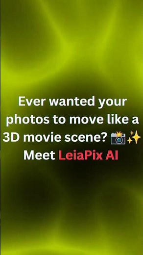 Your Photo Just Came Alive! 📸🔥| LeiaPix AI #trending #ytshorts #aitools #1million
