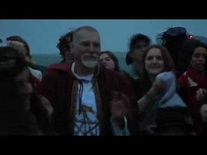Pagan Girl Dancing Stone Henge 2012