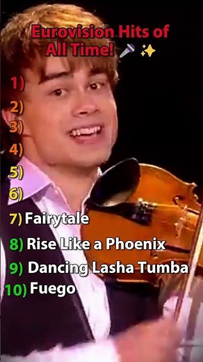 Top 10 Eurovision Hits of All Time! 🎤✨