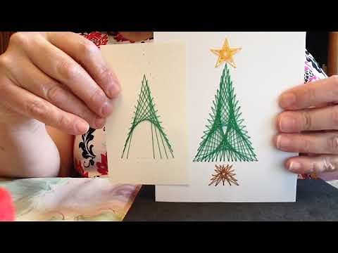 String Art Christmas Cards