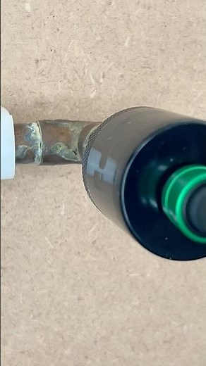 The BEST way to clean copper pipes! How to #diy #asmr #plumbing #shorts #tools #viral