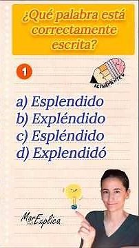 ✅☝️Test de ORTOGRAFÍA ☝️#lenguaespañola #ortografía #eso #bachillerato #culturageneral #evau #pau