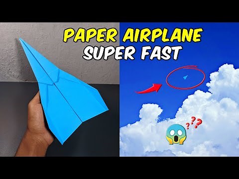 Paper Airplanes for Long Distances! How to Make a Super Fast Paper Plane
